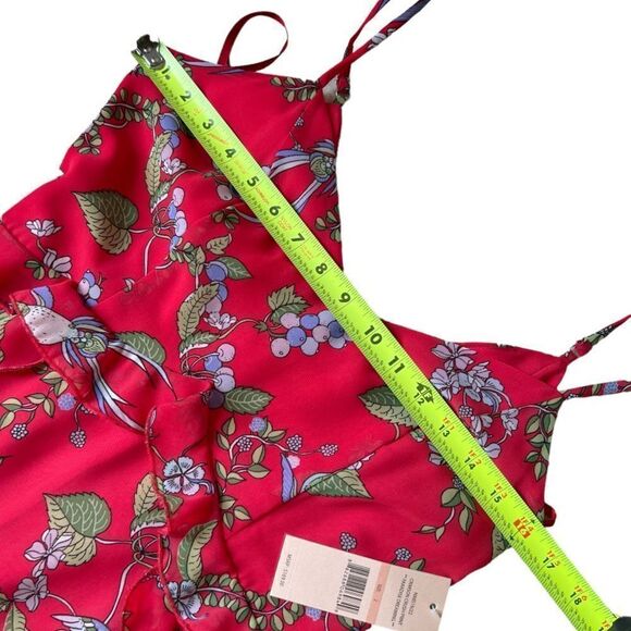 Nanette Lepore Paradise Dreaming Floral Hummingbird Print Maxi Dress - Picture 13 of 16